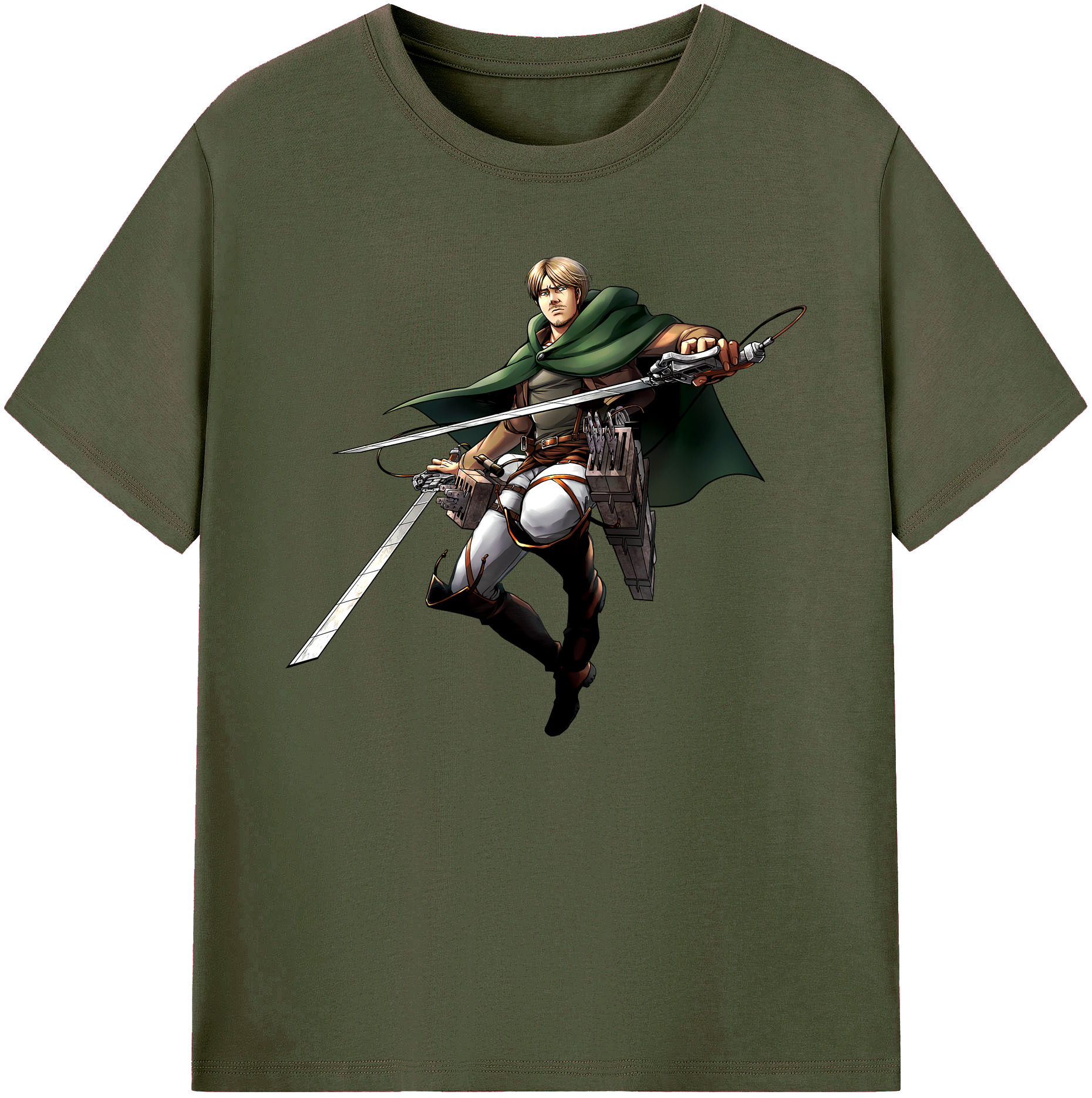 （画像用） 進撃の巨人 Attack on Titan 綿100％ メンズ半袖Tシャツ｜肌触りやわらか＆通気性